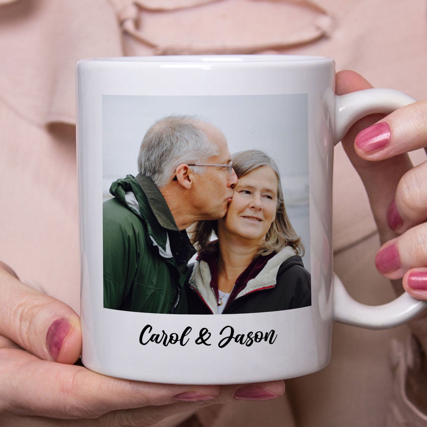 My Favorite Place Is Next To You Personalized Custom Photo Anniversary Mug Valentine Day Gift C579