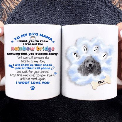 Crossed The Rainbow Bridge Dog Coffee Mug