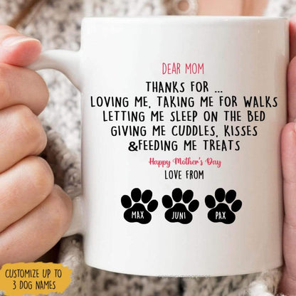 Thanks For Feeding Me Treats Dog Coffee Mug