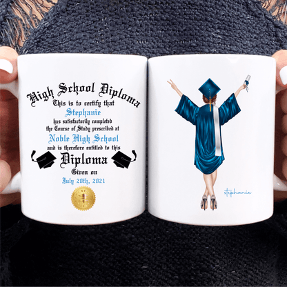 High School Diploma Graduation Coffee Mug