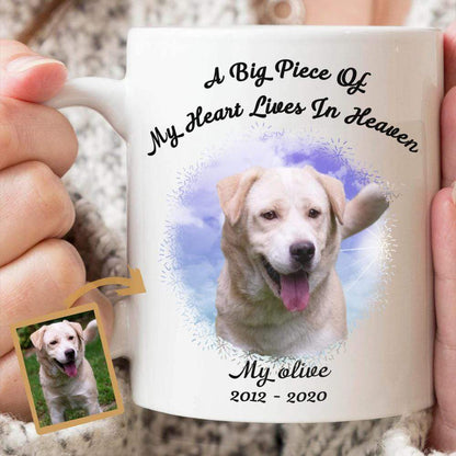 Big Piece Of My Heart Is In Heaven Family Coffee Mug