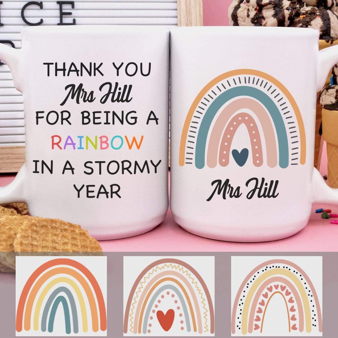 Being Rainbow In Stormy Year Back To School Coffee Mug