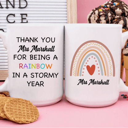 Being Rainbow In Stormy Year Back To School Coffee Mug