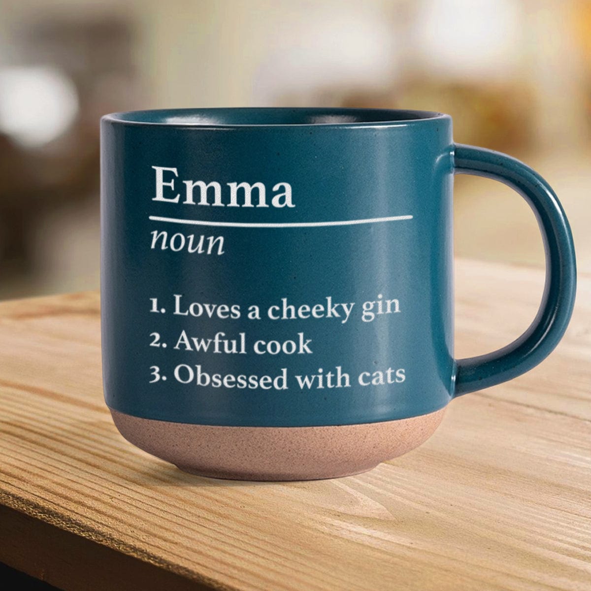 Personalized Name Definition Engraved Pottery Mug HA75 891608