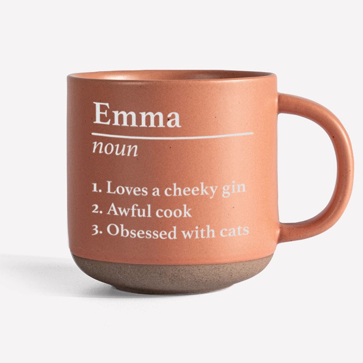 Personalized Name Definition Engraved Pottery Mug HA75 891608