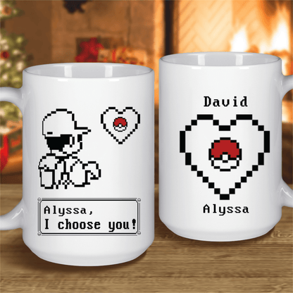 Pokemon I Choose You Valentine Mug