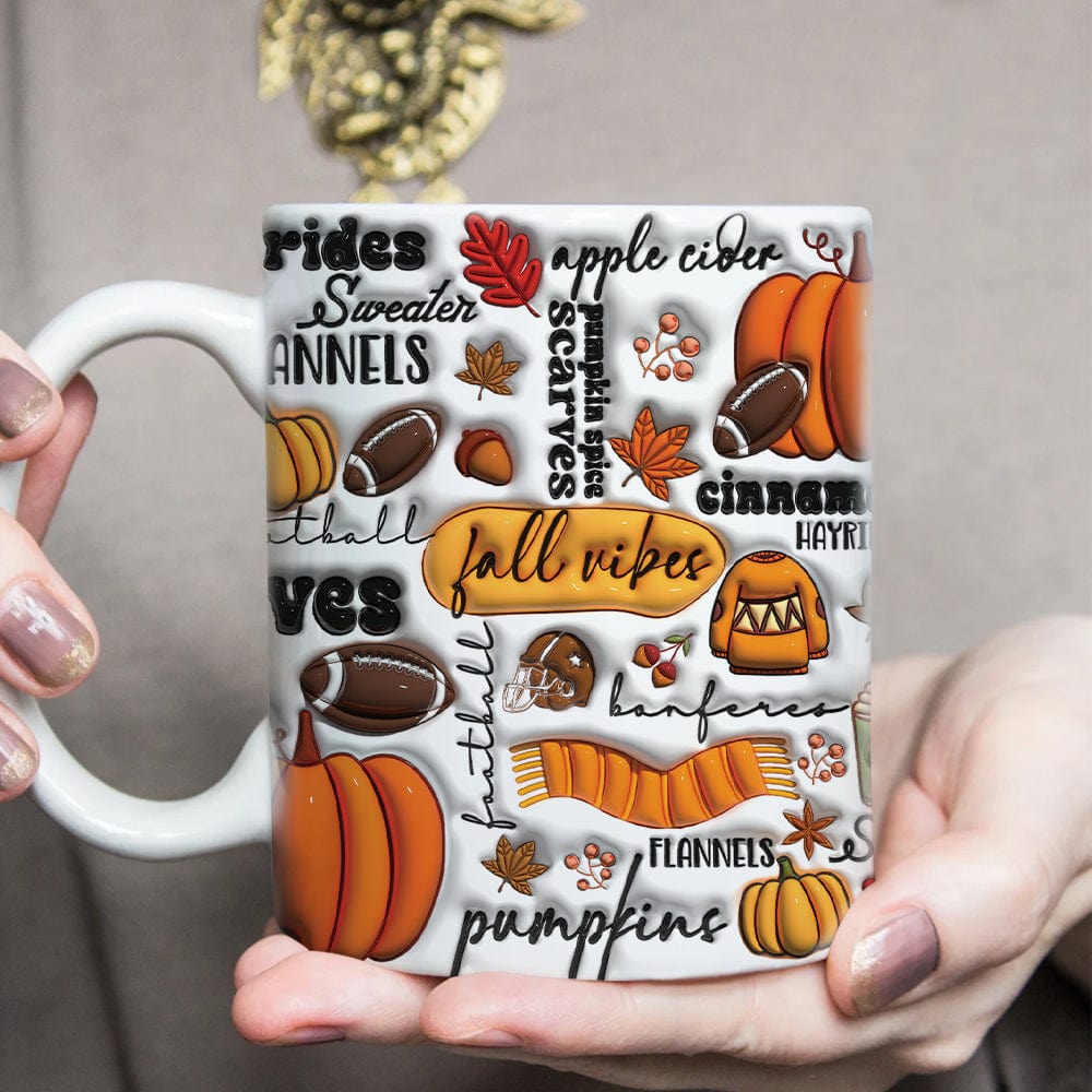 Pumpkin Fall Vibes Thanksgiving Halloween Gift Mug HO82 891344