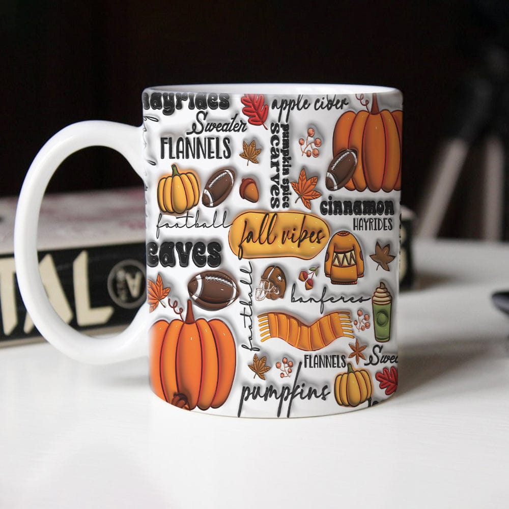Pumpkin Fall Vibes Thanksgiving Halloween Gift Mug HO82 891344