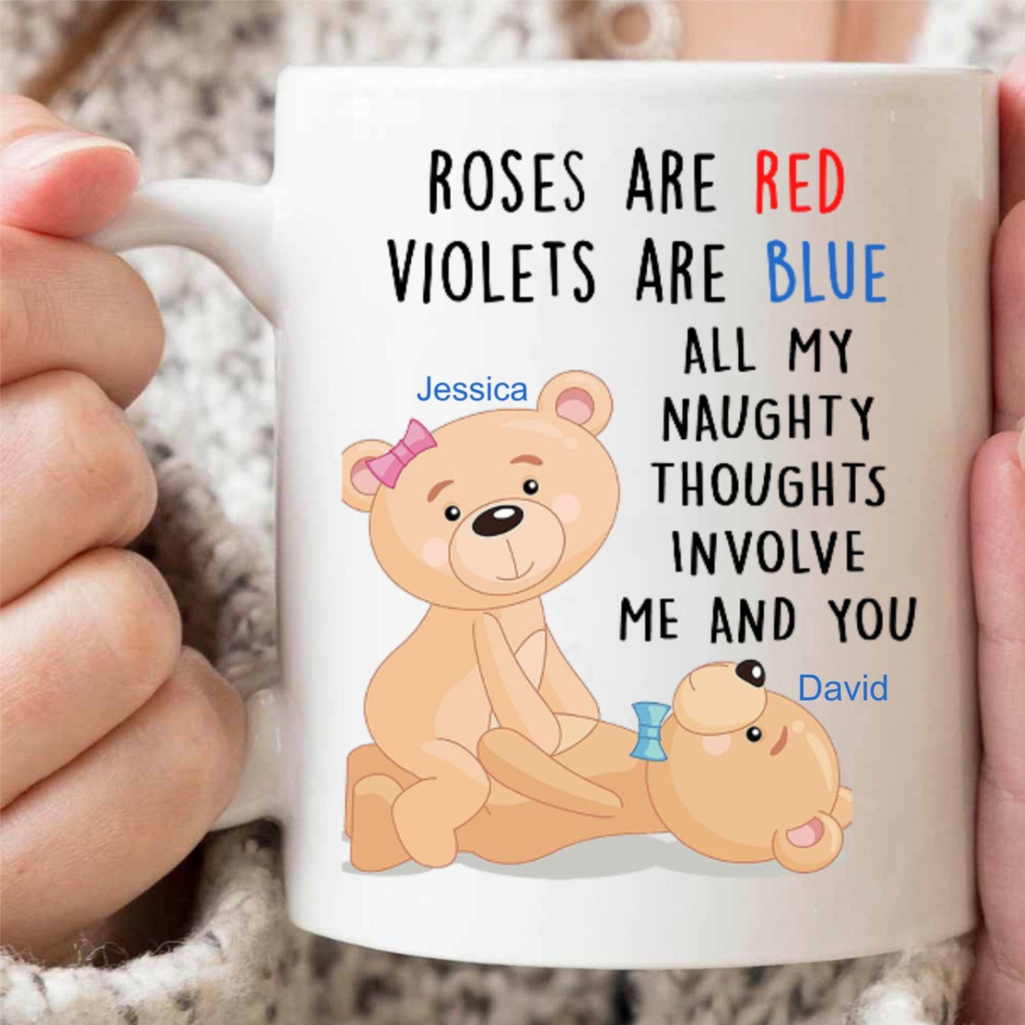 Roses Are Red Violets Are Blue Custom Mug