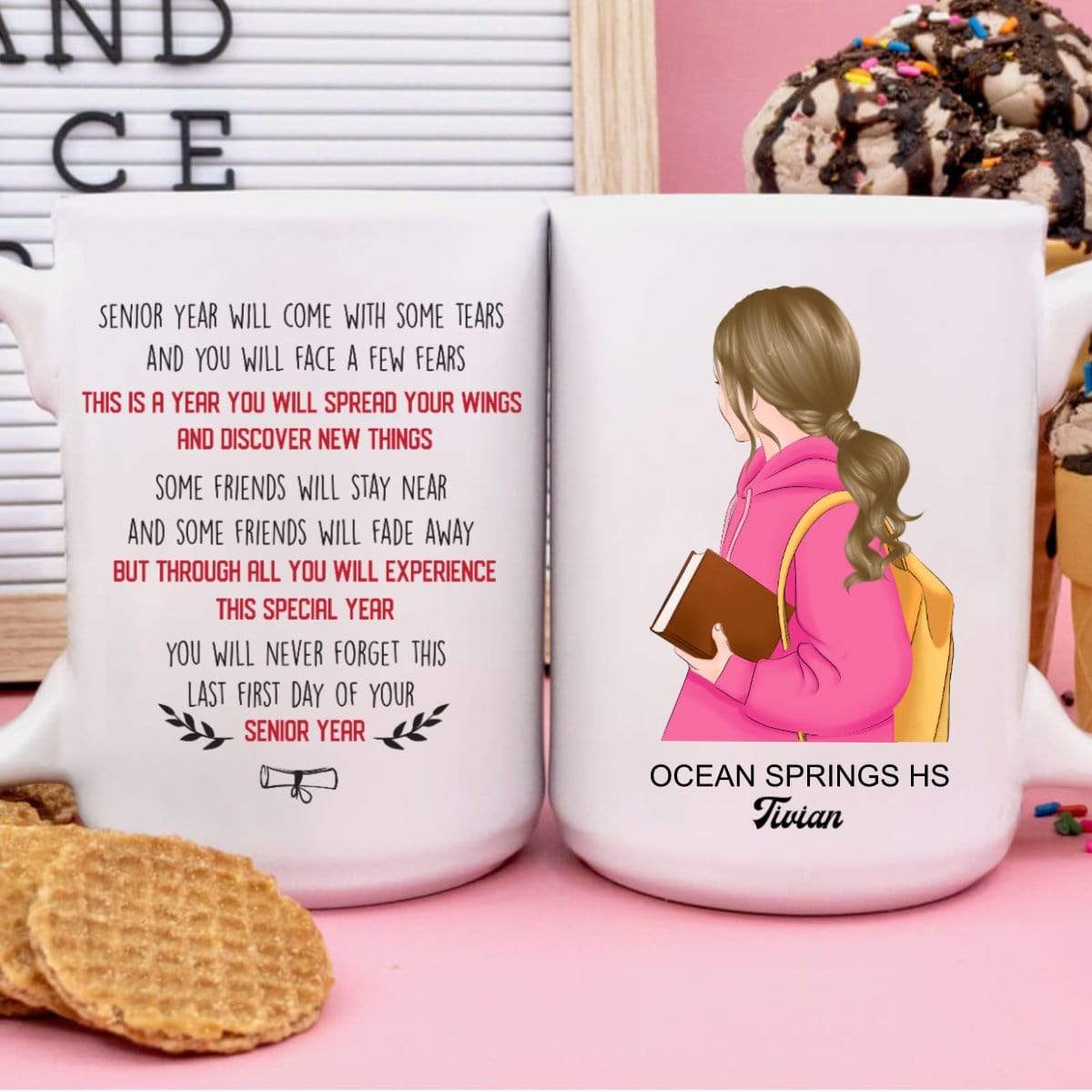Tears And Fear In Senior Year 2022 Senior Coffee Mug