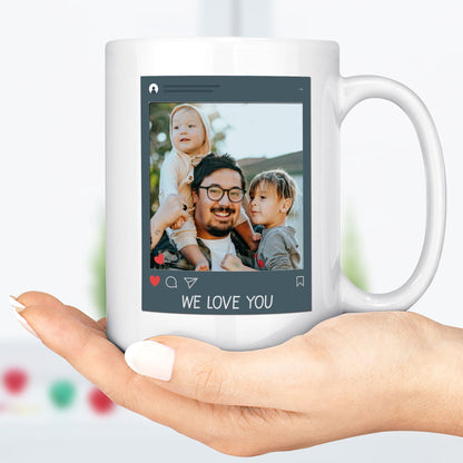 Thanks For Sharing Your DNA Personalized Custom Father's Day Birthday Photo Mug C336