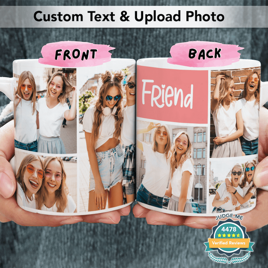 Upload Image Bestie Coffee Mug, Best Friend Gift HN590