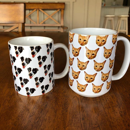 Upload Image Portrait Coffee Mug For Dog Cat, T368 HN590