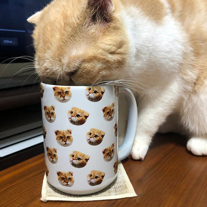 Upload Image Portrait Coffee Mug For Dog Cat, T368 HN590