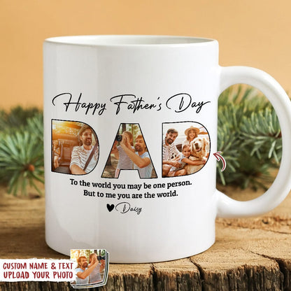 Custom Photo Happy Father's Day Family Mug TA29 888721