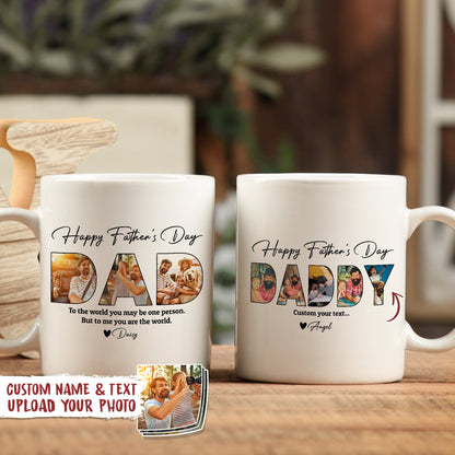 Custom Photo Happy Father's Day Family Mug TA29 888721