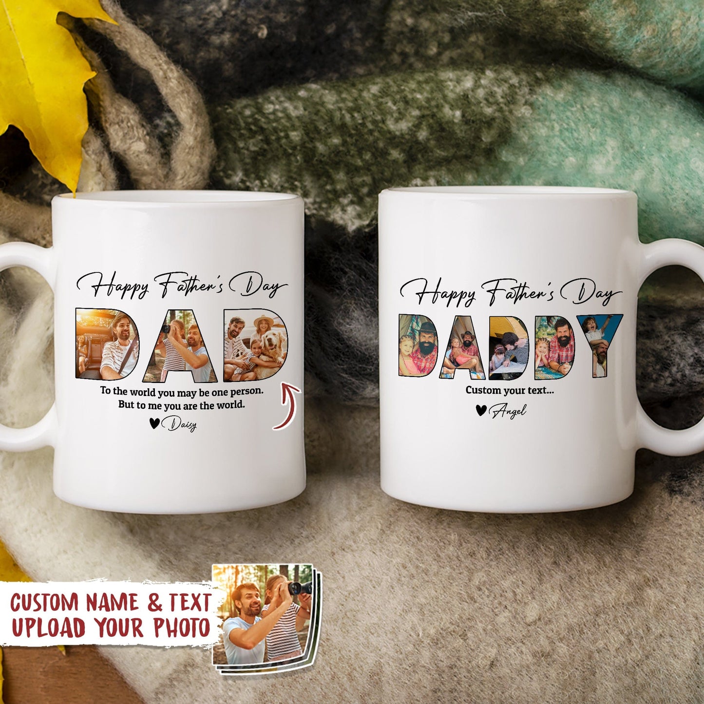 Custom Photo Happy Father's Day Family Mug TA29 888721