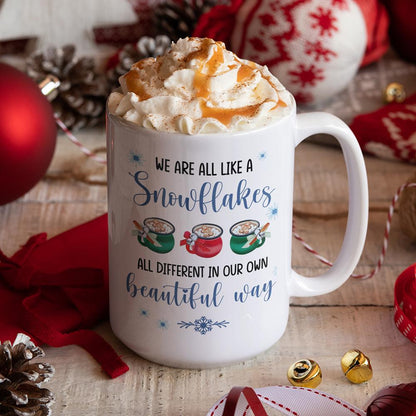 We Are Like A Snowflake Christmas Bestie Coffee Mug, Best Friend Gift HN590