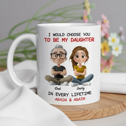 Father-Daughter Personalized Mug - Heartwarming Gift