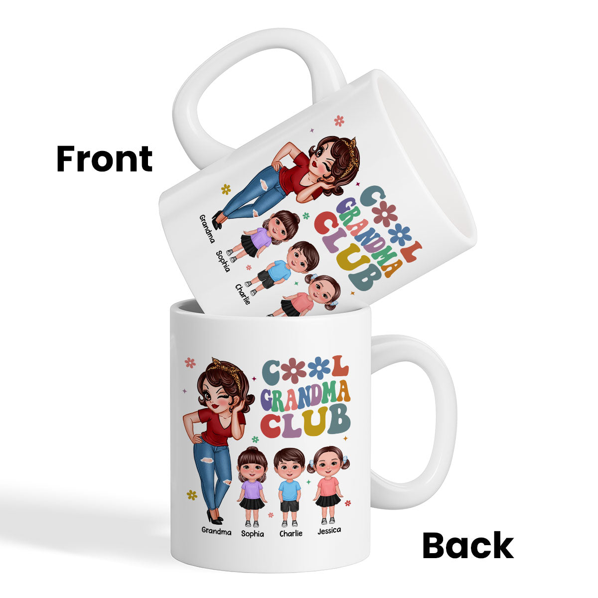 Cool Grandma Club Personalized Mug