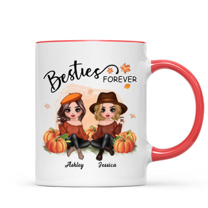 Doll Best Friends In The Pumpkin Patch Personalized Mug
