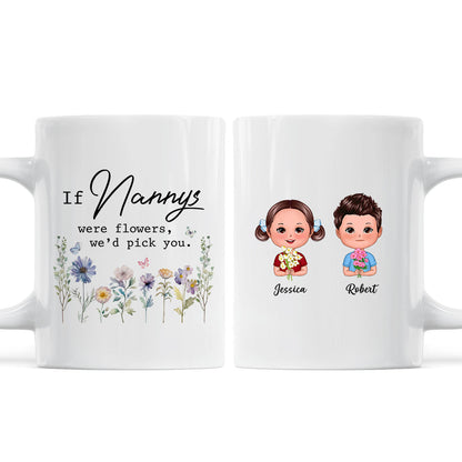 If Grandmas Were Flowers I'd Pick You Gift For Grandma Personalized Mug