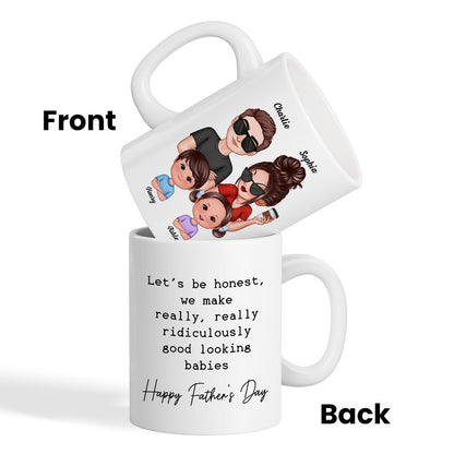 No One Else I'd Rather Raise Kids With Funny Father's Day Gift For Husband Personalized Mug