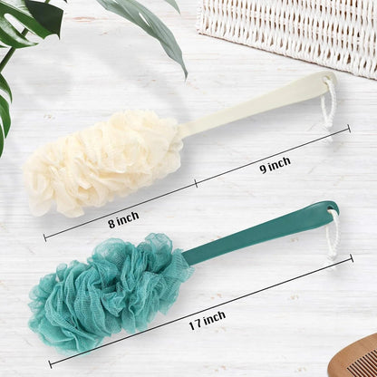 2-Pack Back Scrubber Dual-Use Body And Back Exfoliating Scrubber