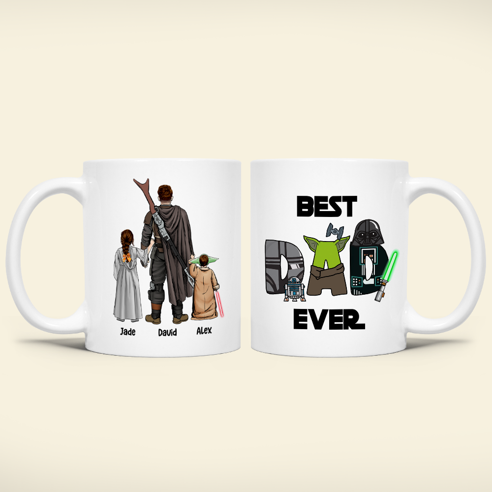 The Best Dad Gift Father's Day 04HUHN240423HH White Mug