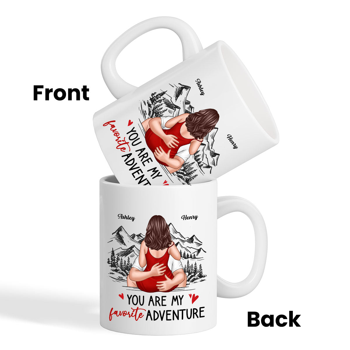 You Are My Favorite Adventure Couple Personalized Mug