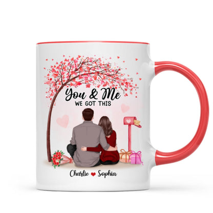 You & Me We Got This Couple Back View Under Tree Personalized Mug
