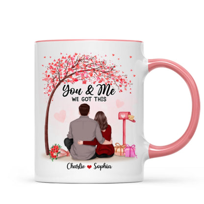 You & Me We Got This Couple Back View Under Tree Personalized Mug