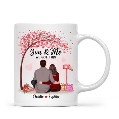 You & Me We Got This Couple Back View Under Tree Personalized Mug