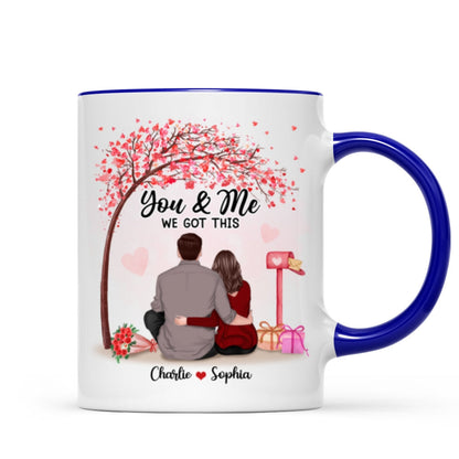 You & Me We Got This Couple Back View Under Tree Personalized Mug