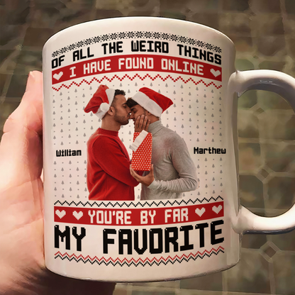 You Are My Favorite By Far Christmas Gift For Couples - Personalized Mug