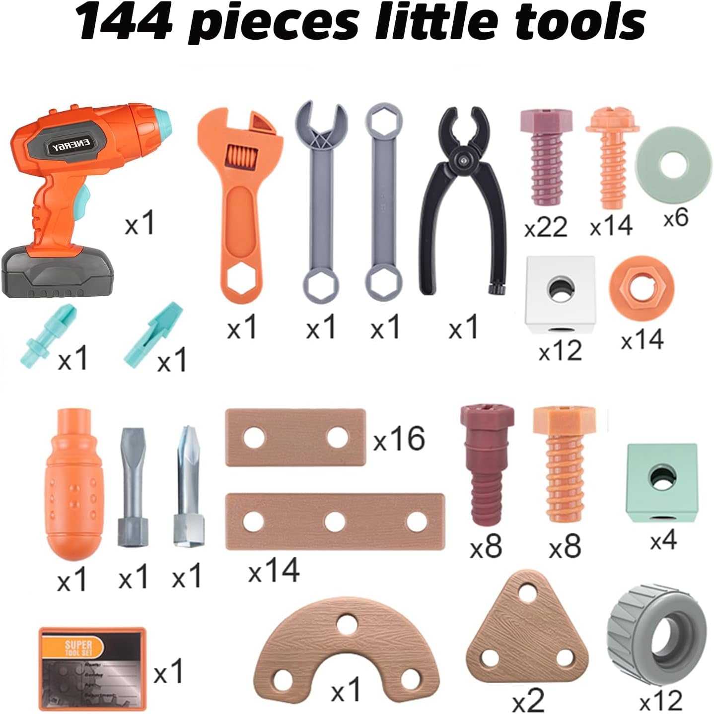 Construction Kit Playset for Little Craftsmen