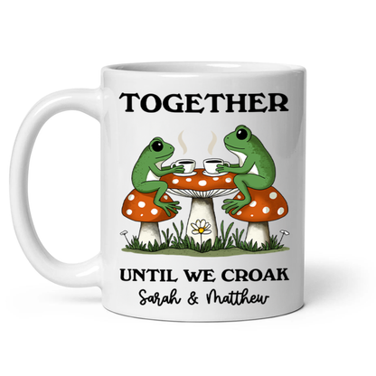 Couple Gift Together Until We Croak Frog Couple Anniversary Gift Personalized Mug