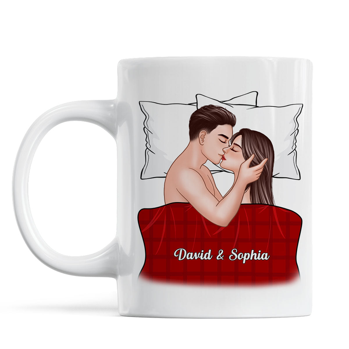 All I Want Is To Fall Asleep With You Valentine's Couple Personalized Mug