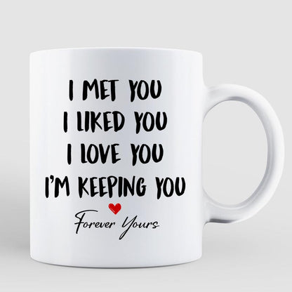 Doll Couple On Truck Valentine's Day Gift For Him For Her Personalized Mug
