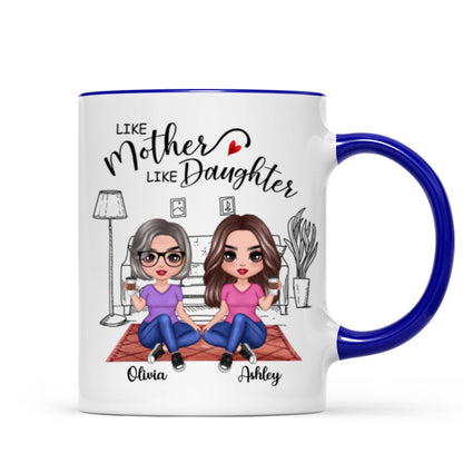 Doll Mother & Daughters Doll Women Sitting In House Personalized Mug