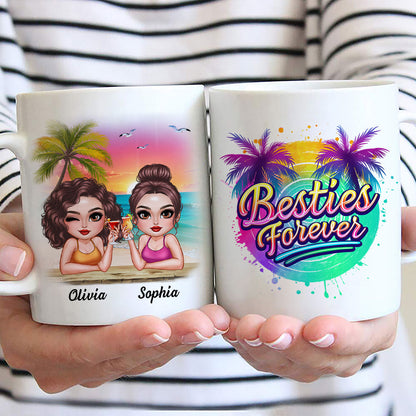 Summer Besties Forever Personalized Mug