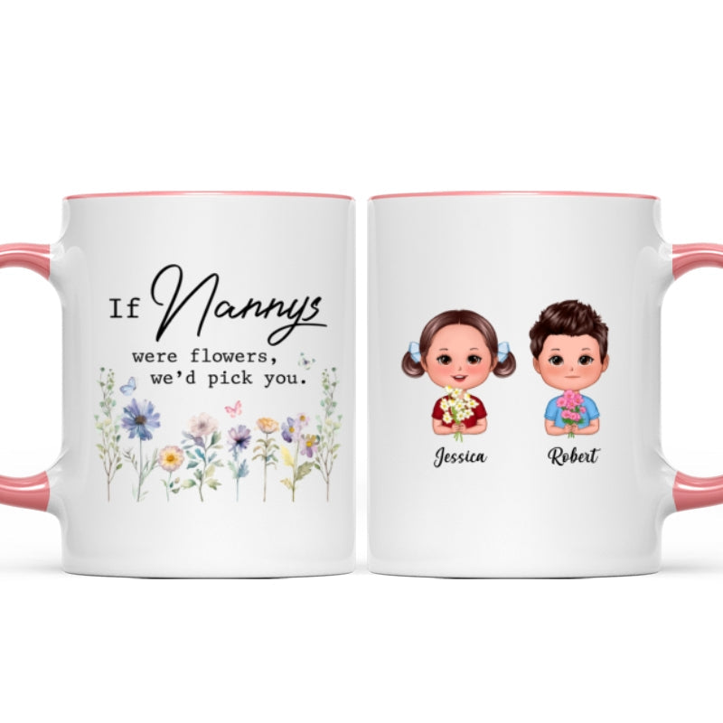 If Grandmas Were Flowers I'd Pick You Gift For Grandma Personalized Mug