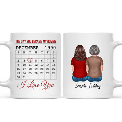 The Day You Became Calendar Family Gift Personalized Mug