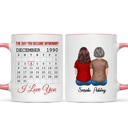 The Day You Became Calendar Family Gift Personalized Mug
