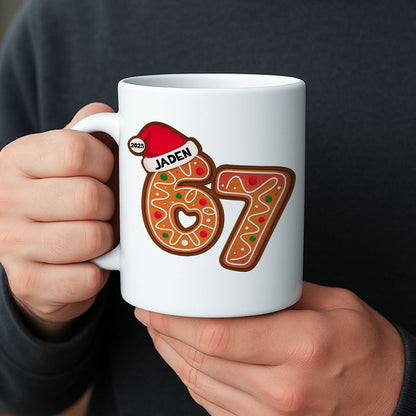 Custom Six Seven - Personalized Mug - Teen Slang Funny Tree Decor, Funny Teen Grandkid Gift