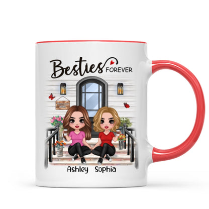 Doll Besties Sisters Front Porch Personalized Mug