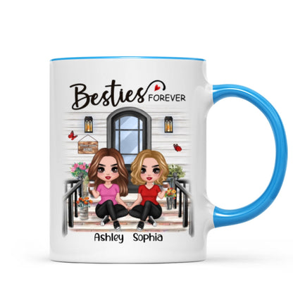 Doll Besties Sisters Front Porch Personalized Mug