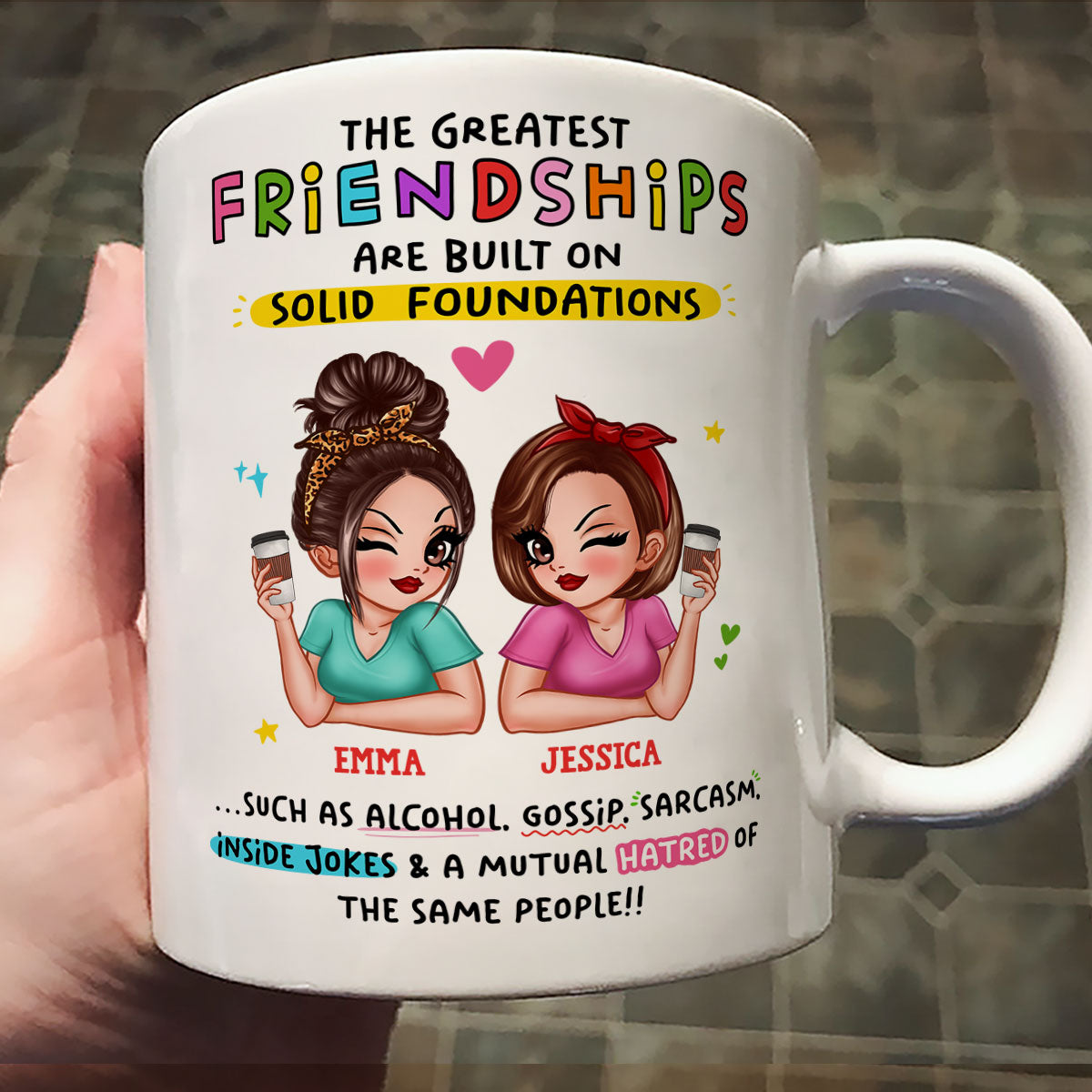 The Greatest Friendship Personalized Mug for Besties