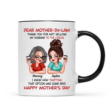 Dear My Mother-in-law Happy Mother's Day Personalized Mug