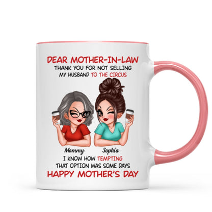 Dear My Mother-in-law Happy Mother's Day Personalized Mug